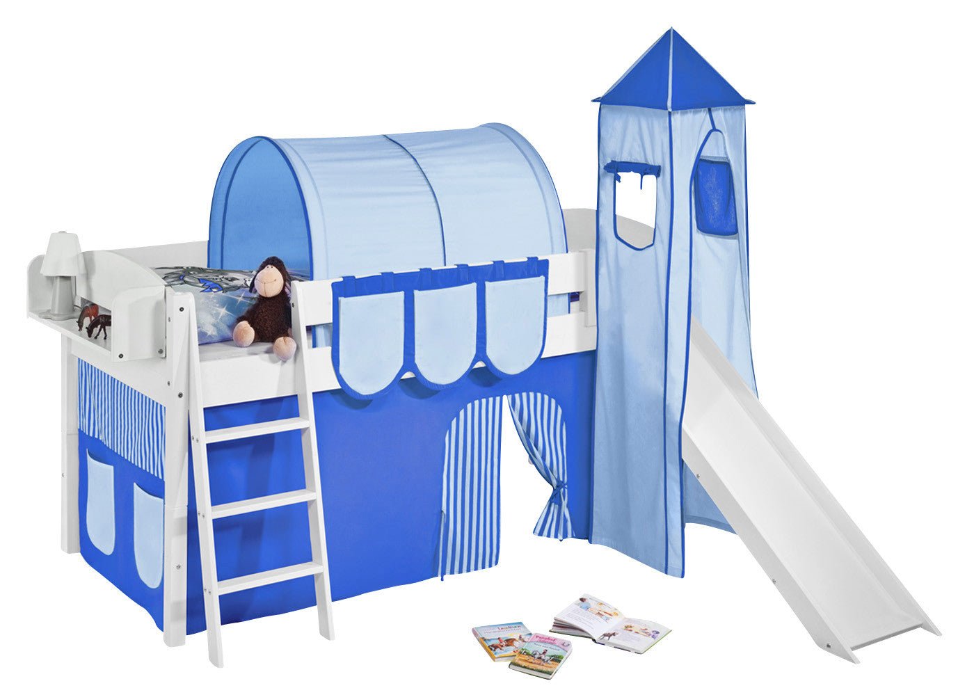 Hochbett mit Rutsche - IDA gerade Rutsche - LiloKids