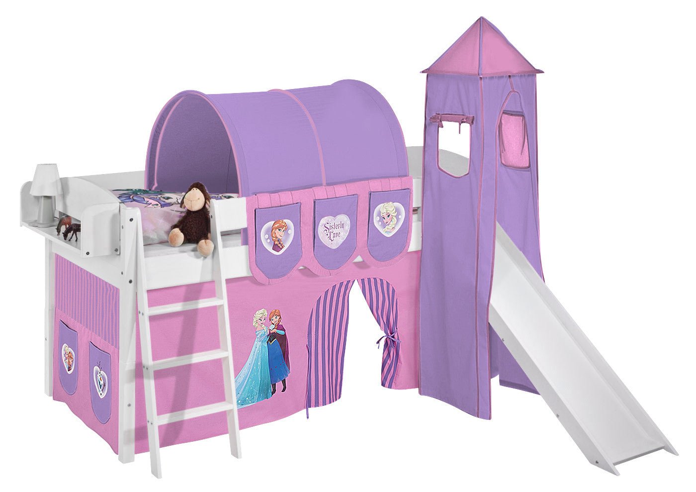 Hochbett mit Rutsche - IDA gerade Rutsche - LiloKids