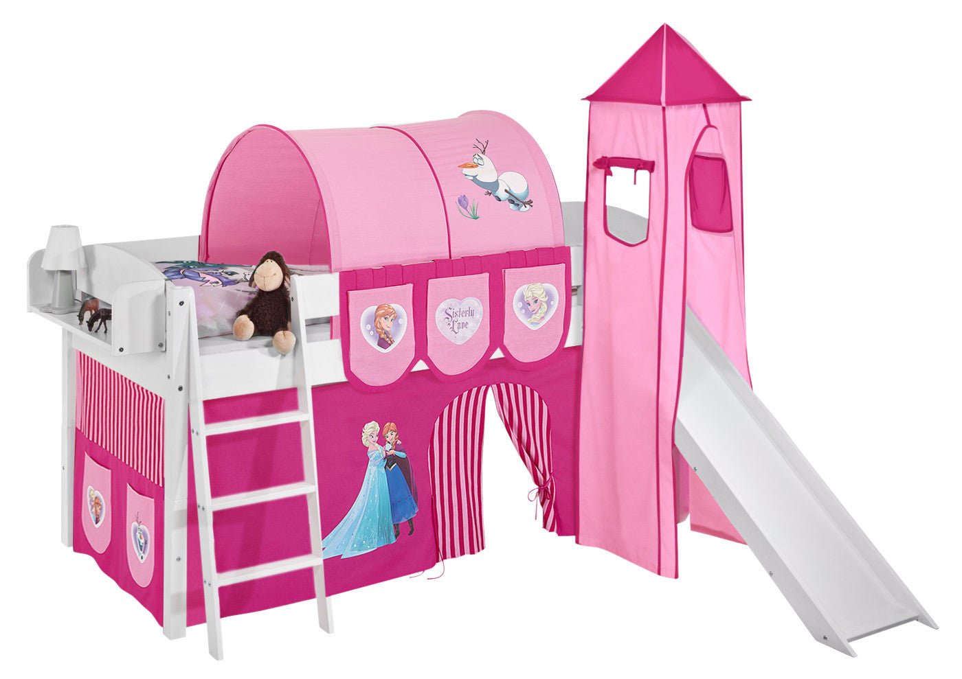 Hochbett mit Rutsche - IDA gerade Rutsche - LiloKids