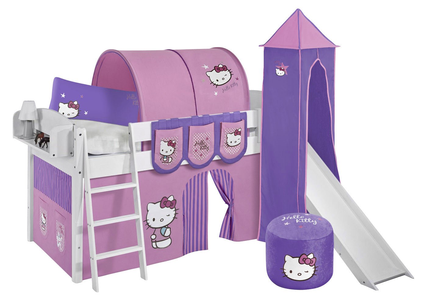 Hochbett mit Rutsche - IDA gerade Rutsche - LiloKids