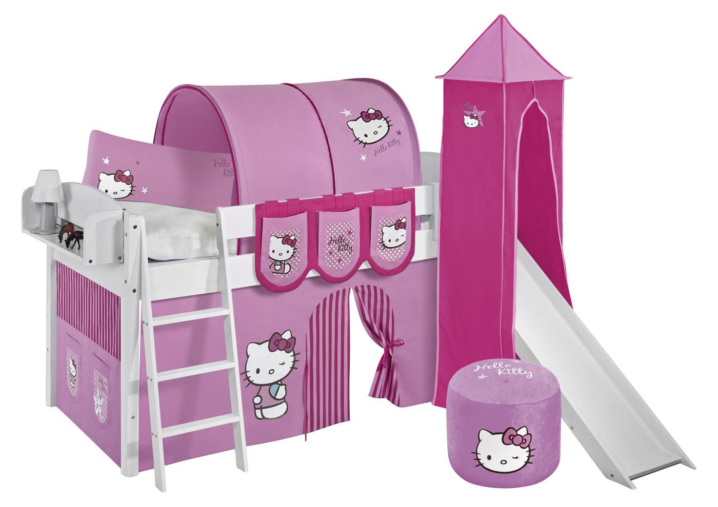 Hochbett mit Rutsche - IDA gerade Rutsche - LiloKids