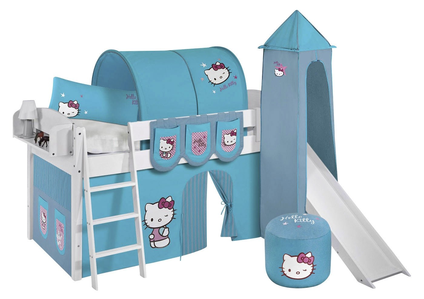 Hochbett mit Rutsche - IDA gerade Rutsche - LiloKids