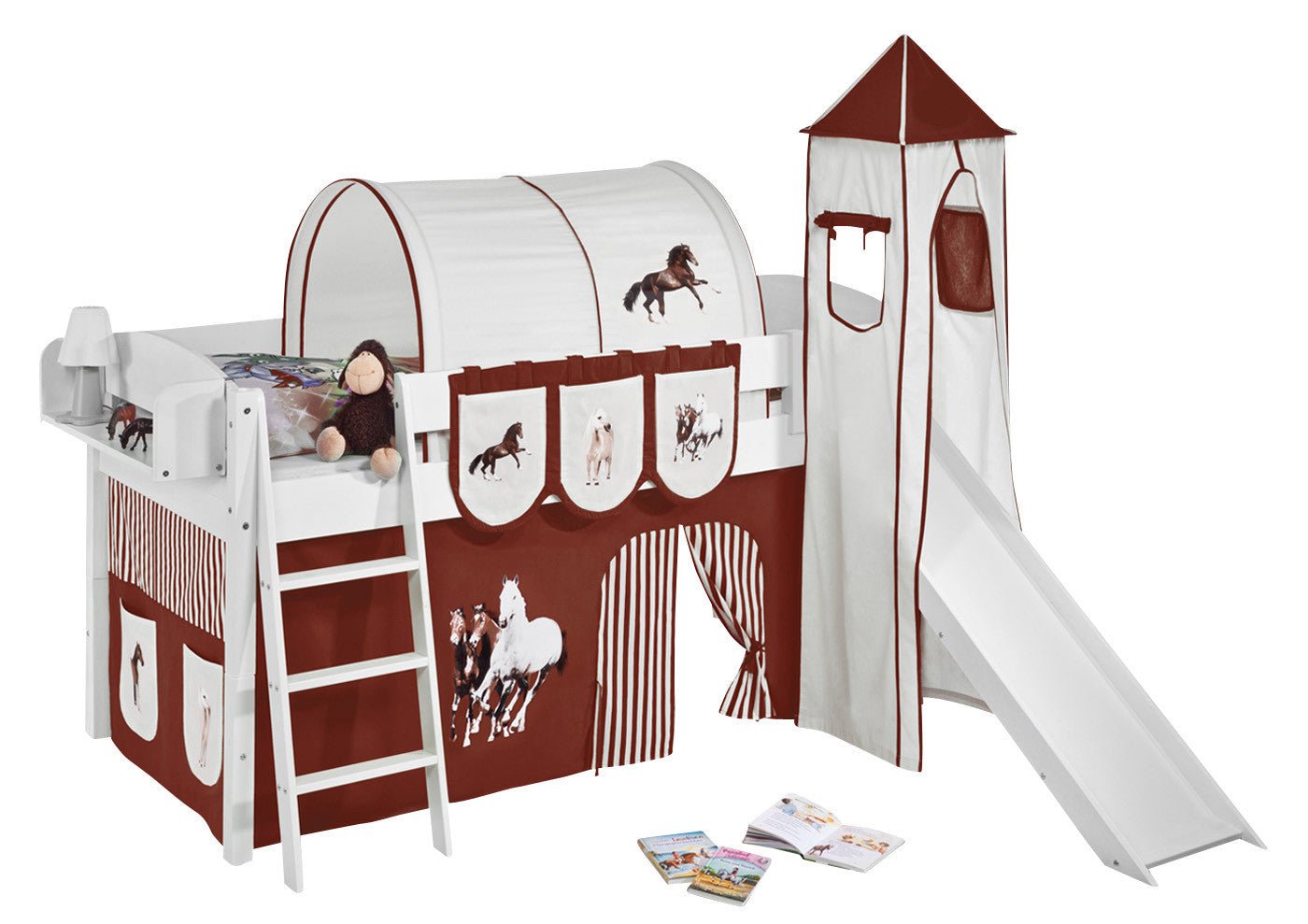 Hochbett mit Rutsche - IDA gerade Rutsche - LiloKids