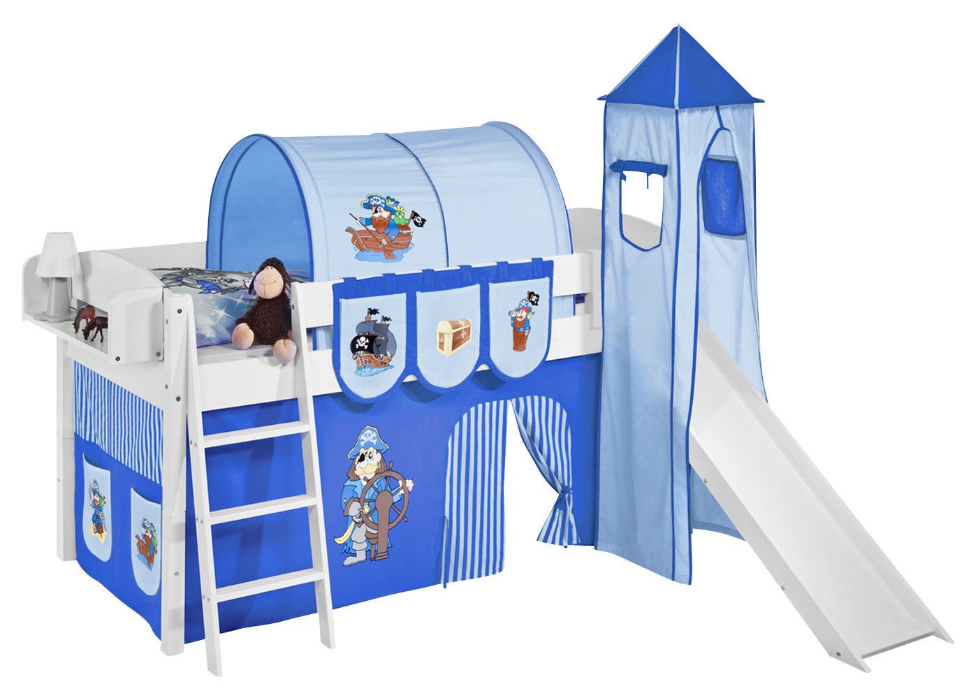 Hochbett mit Rutsche - IDA gerade Rutsche - LiloKids