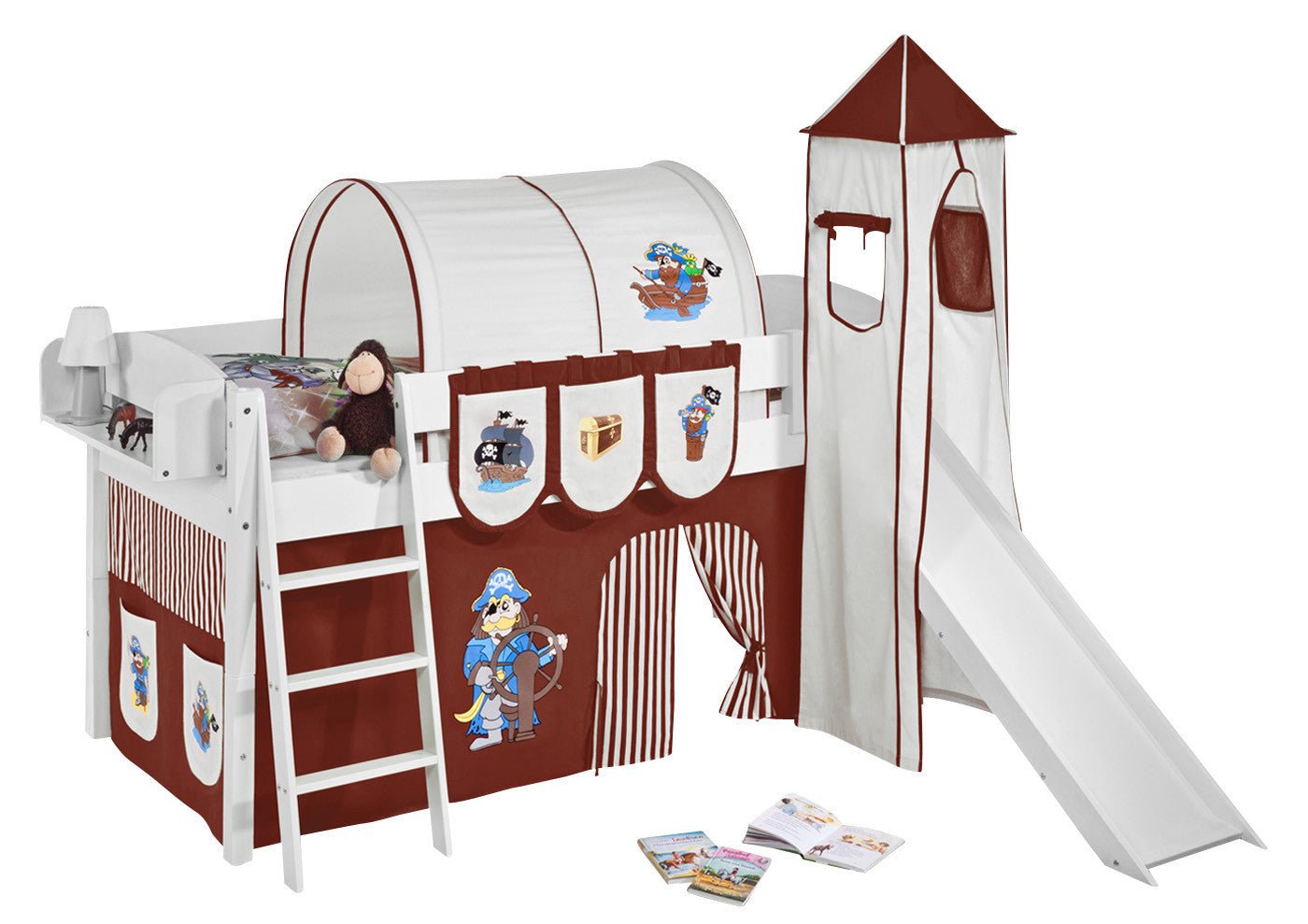 Hochbett mit Rutsche - IDA gerade Rutsche - LiloKids