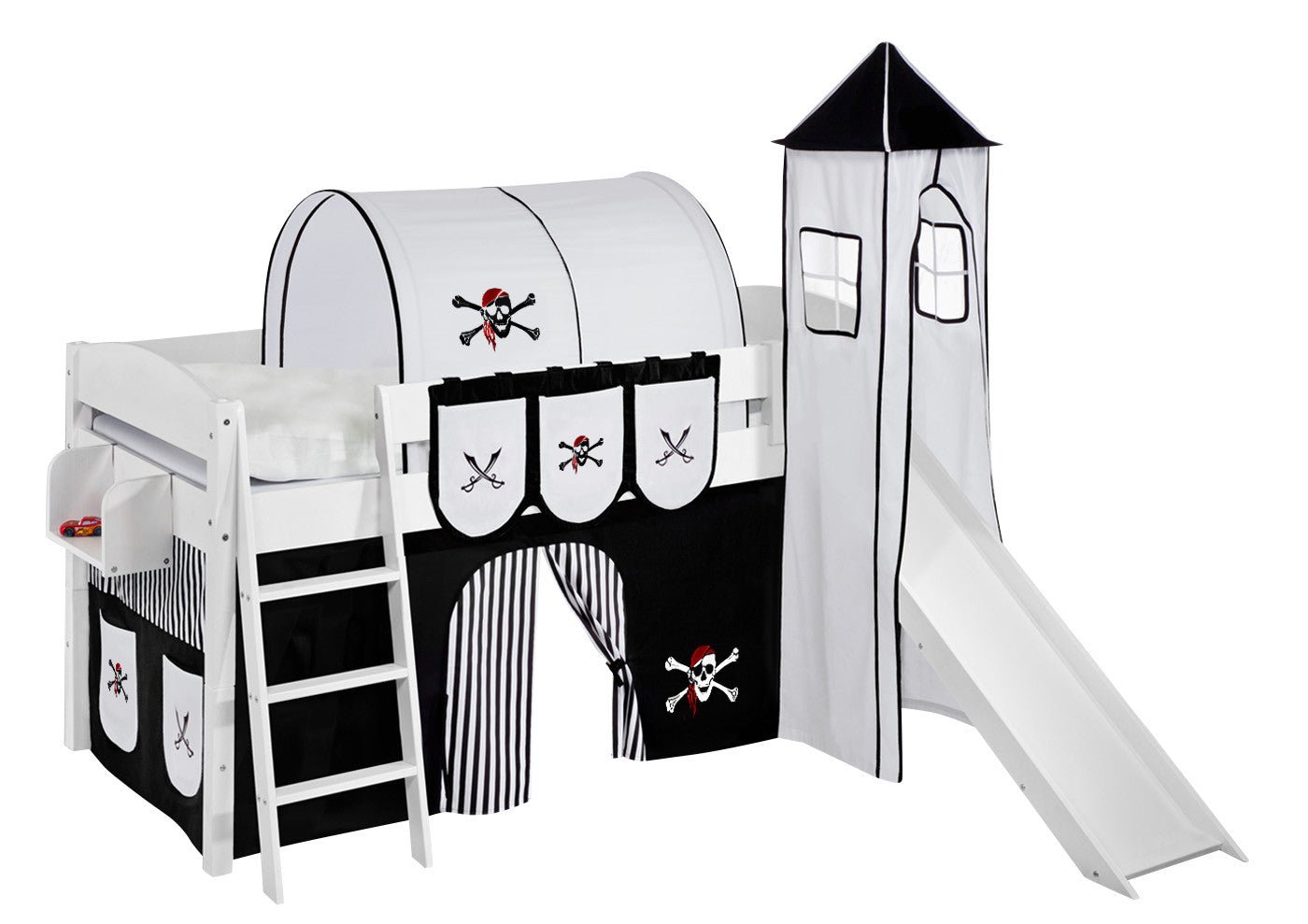 Hochbett mit Rutsche - IDA gerade Rutsche - LiloKids