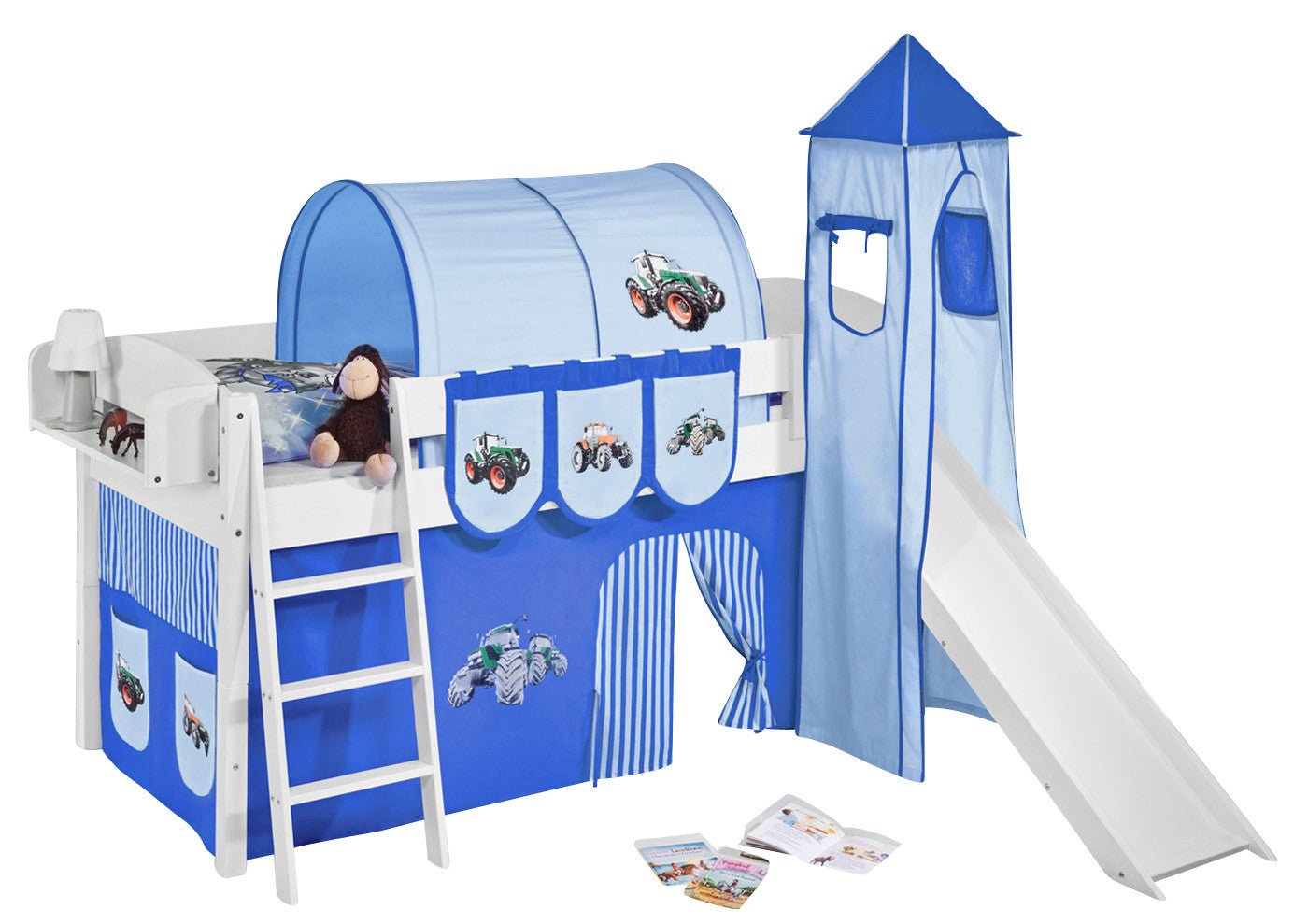 Hochbett mit Rutsche - IDA gerade Rutsche - LiloKids