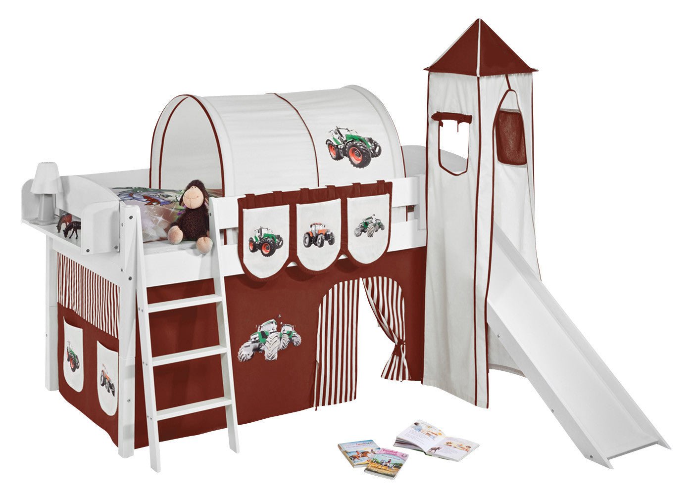 Hochbett mit Rutsche - IDA gerade Rutsche - LiloKids