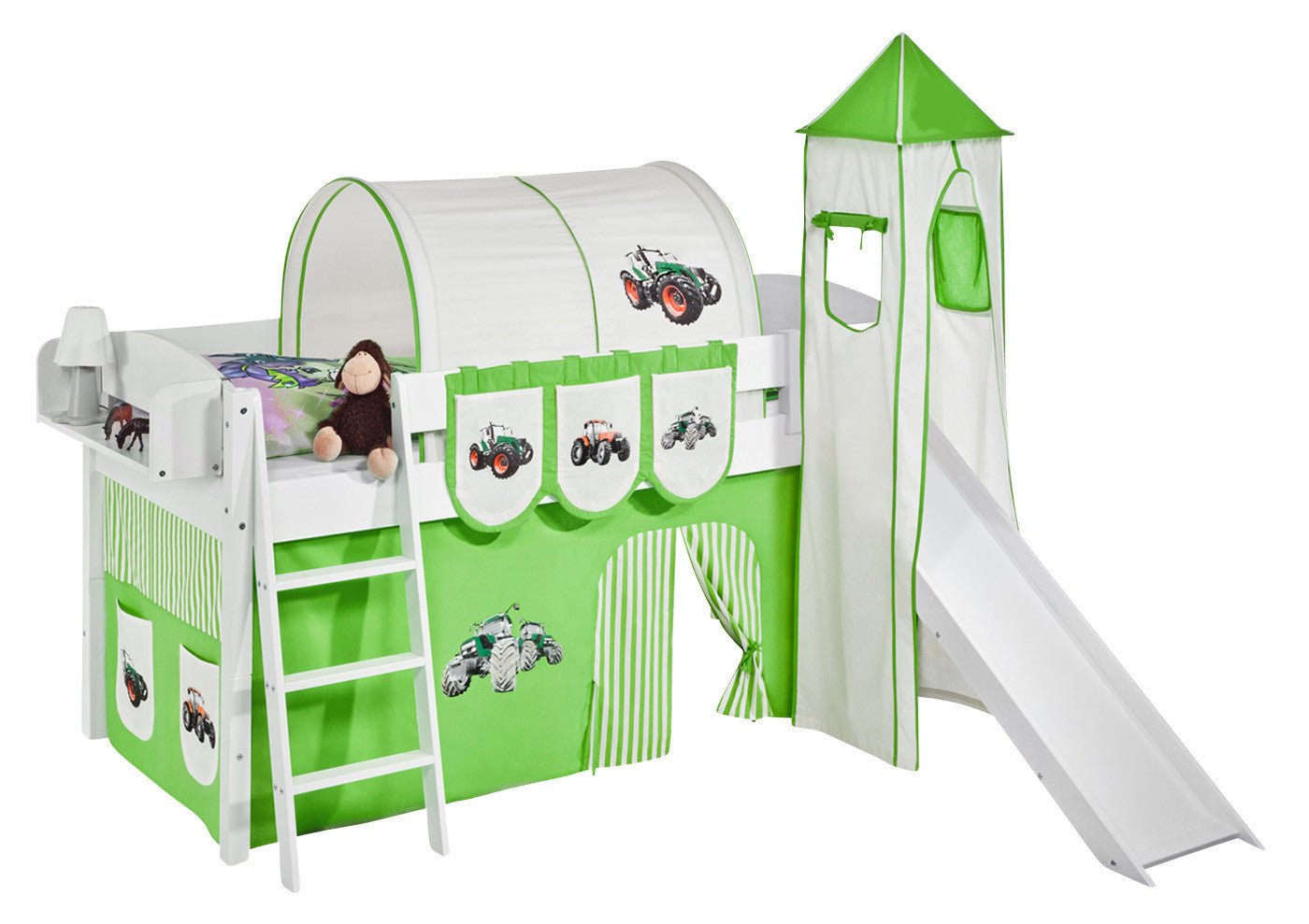 Hochbett mit Rutsche - IDA gerade Rutsche - LiloKids