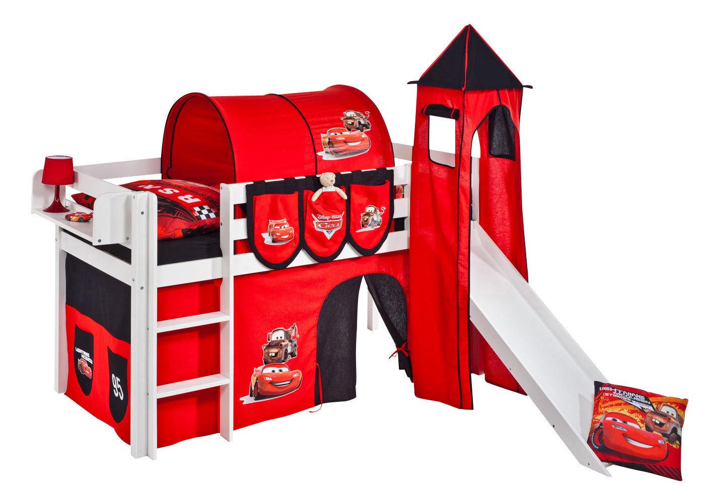 Hochbett mit Rutsche - JELLE gerade Rutsche - LiloKids