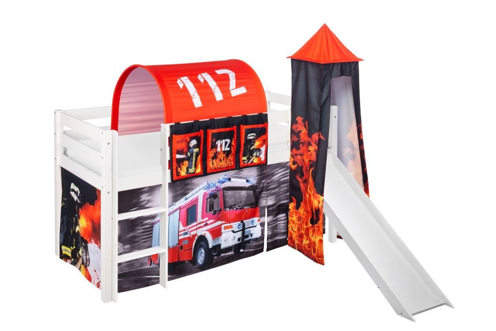 Hochbett mit Rutsche - JELLE gerade Rutsche - LiloKids