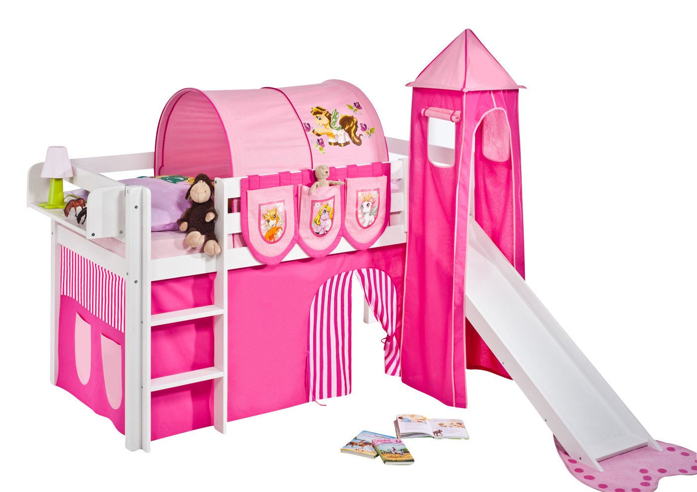 Hochbett mit Rutsche - JELLE gerade Rutsche - LiloKids