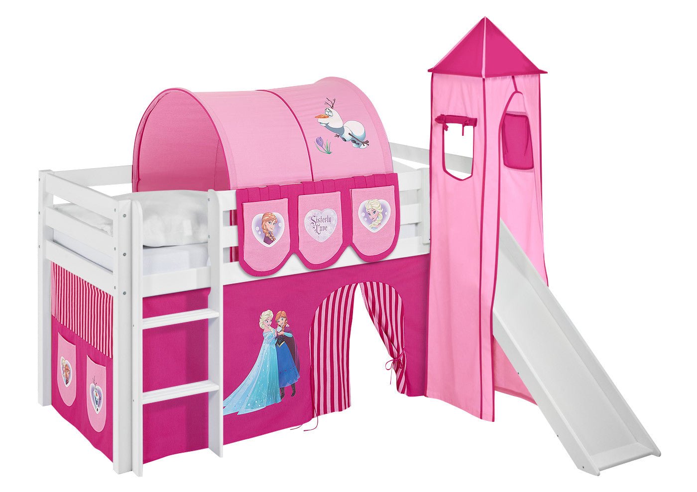 Hochbett mit Rutsche - JELLE gerade Rutsche - LiloKids