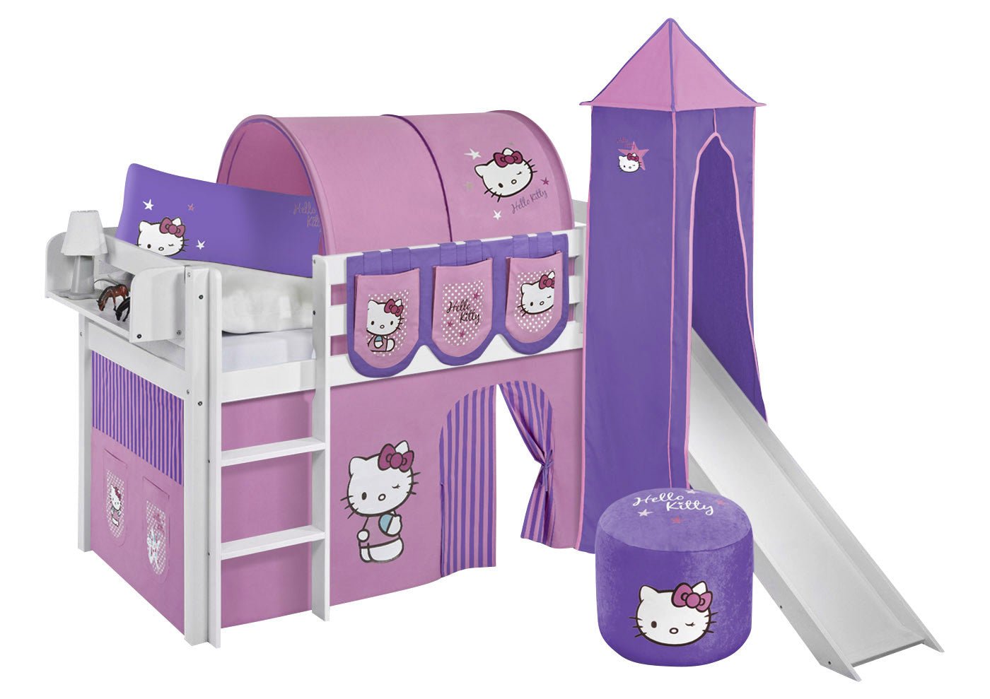 Hochbett mit Rutsche - JELLE gerade Rutsche - LiloKids