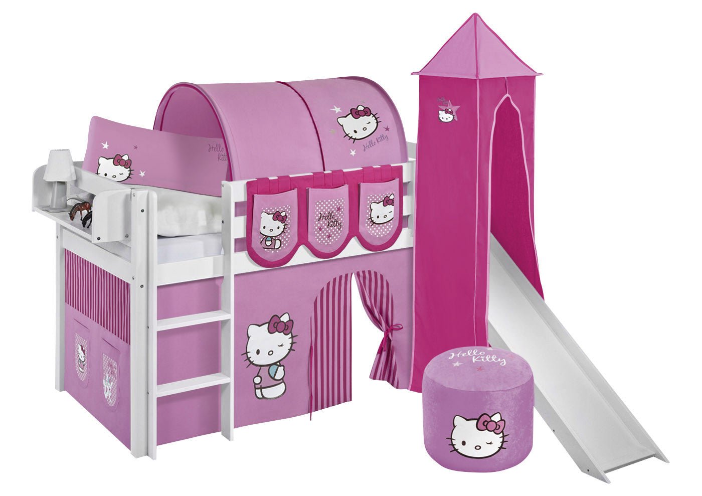 Hochbett mit Rutsche - JELLE gerade Rutsche - LiloKids