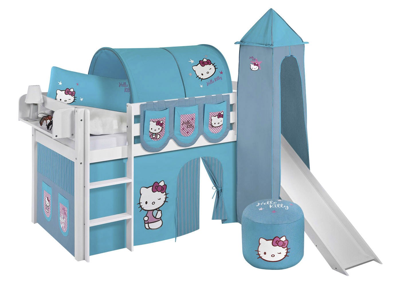 Hochbett mit Rutsche - JELLE gerade Rutsche - LiloKids