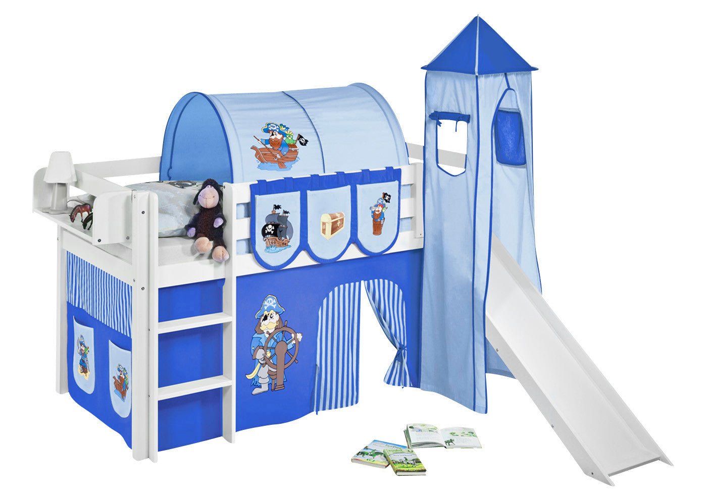 Hochbett mit Rutsche - JELLE gerade Rutsche - LiloKids