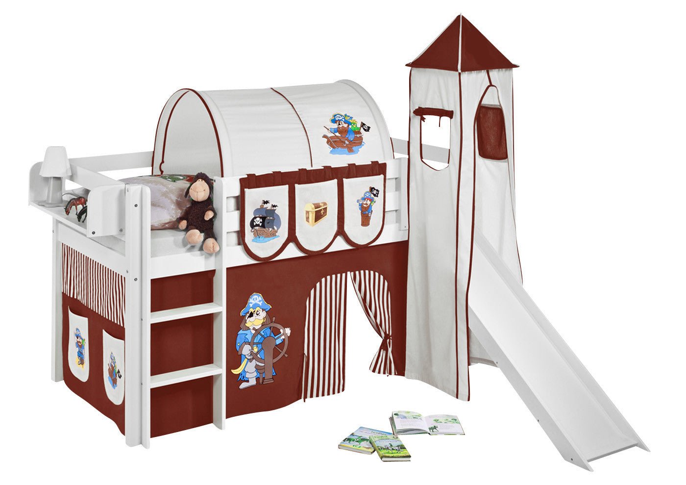 Hochbett mit Rutsche - JELLE gerade Rutsche - LiloKids