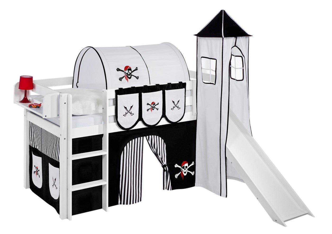 Hochbett mit Rutsche - JELLE gerade Rutsche - LiloKids