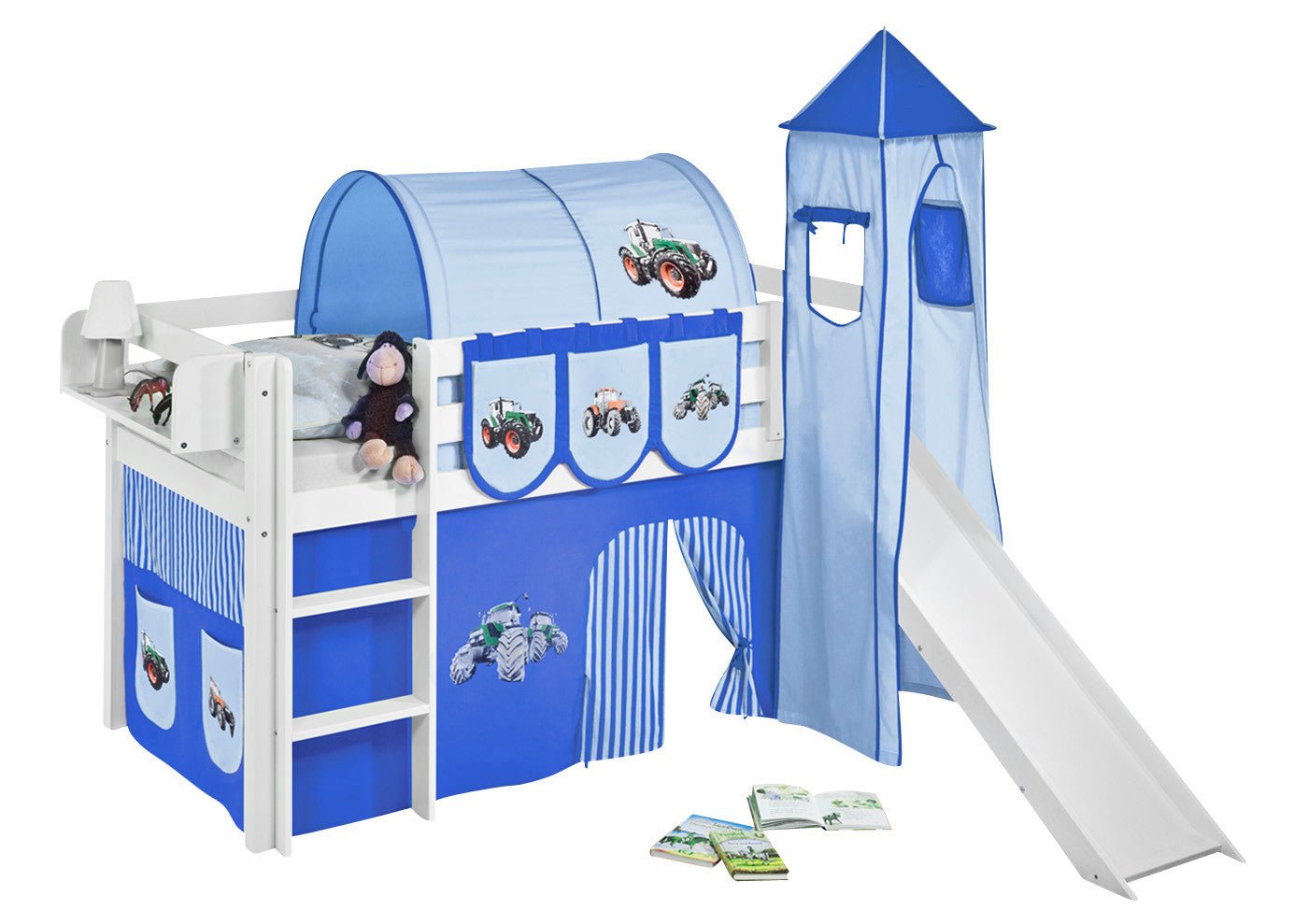 Hochbett mit Rutsche - JELLE gerade Rutsche - LiloKids