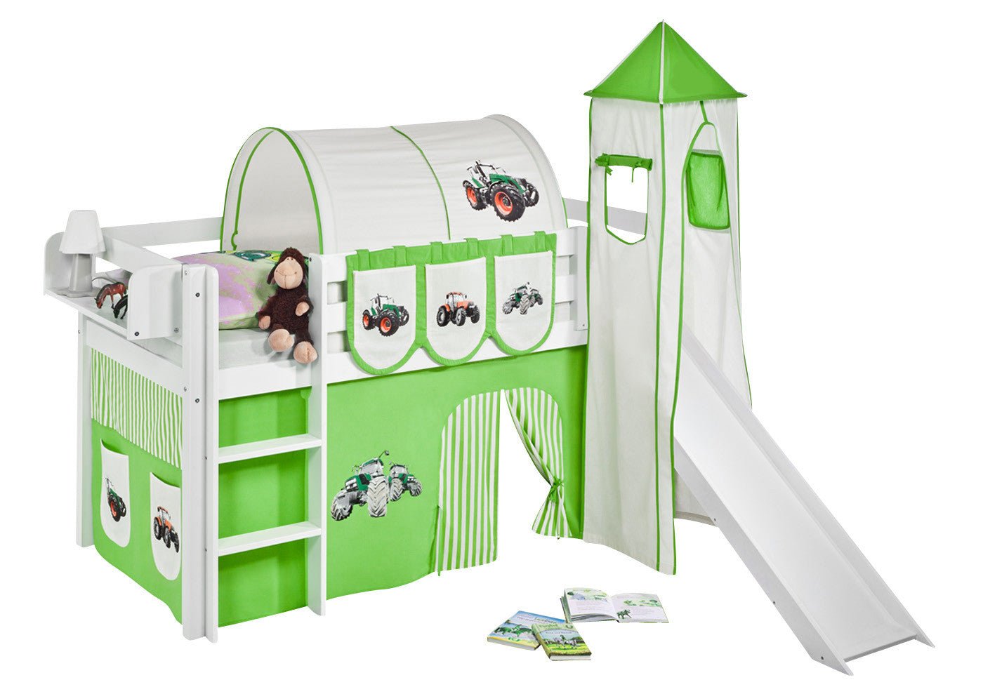 Hochbett mit Rutsche - JELLE gerade Rutsche - LiloKids