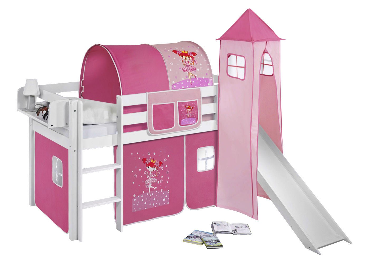 Hochbett mit Rutsche - JELLE gerade Rutsche - LiloKids