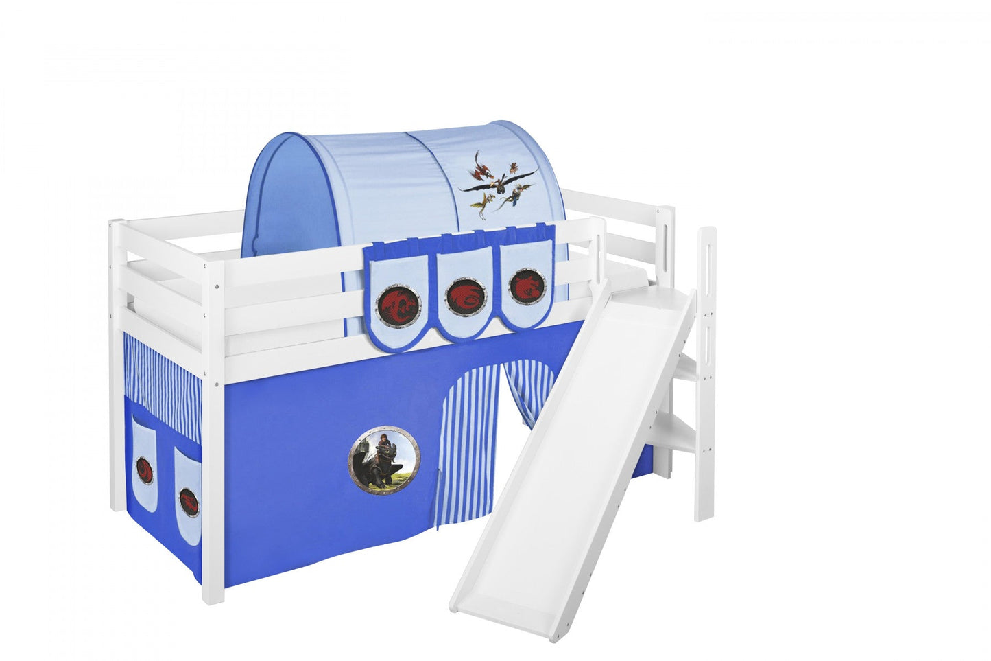 Hochbett mit Rutsche - JELLE schräge Rutsche - LiloKids