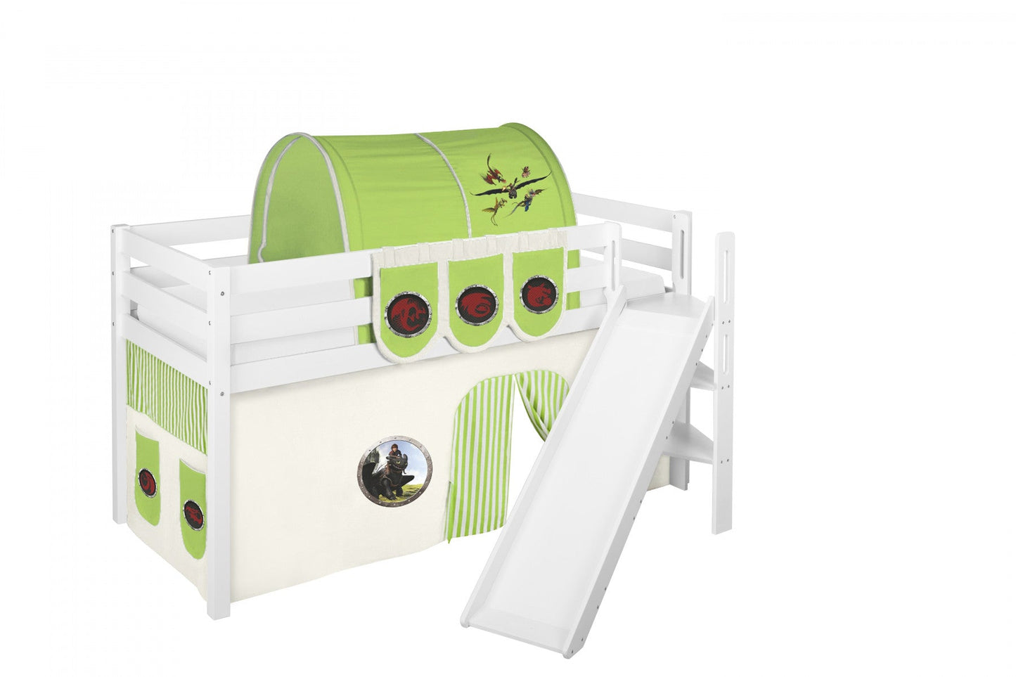 Hochbett mit Rutsche - JELLE schräge Rutsche - LiloKids