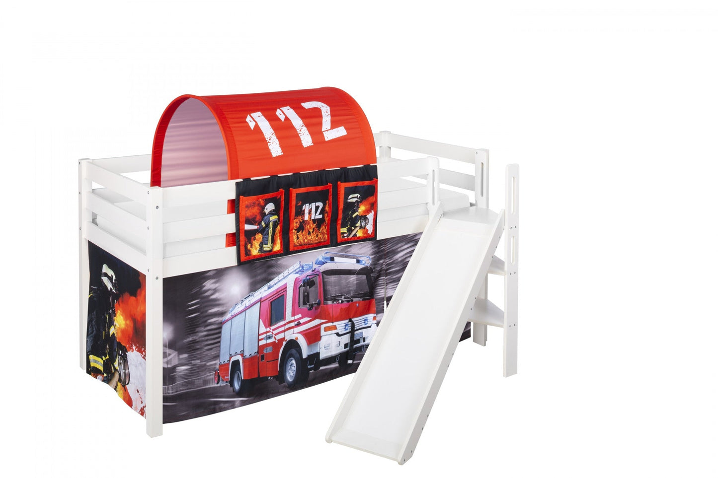 Hochbett mit Rutsche - JELLE schräge Rutsche - LiloKids