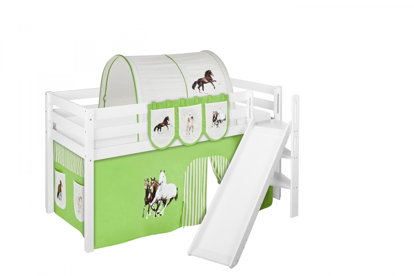 Hochbett mit Rutsche - JELLE schräge Rutsche - LiloKids