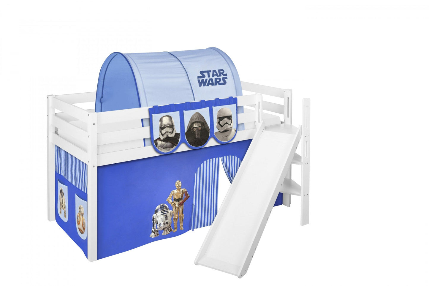 Hochbett mit Rutsche - JELLE schräge Rutsche - LiloKids