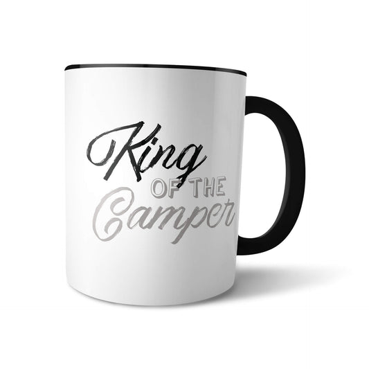 Kaffeepott / Kaffeetasse "King of the Camper"