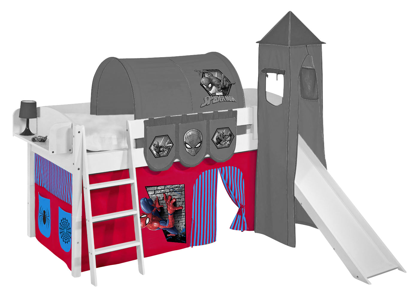 Spiderman Vorhang für Hochbett, Spielbett und Etagenbett von LILOKIDS