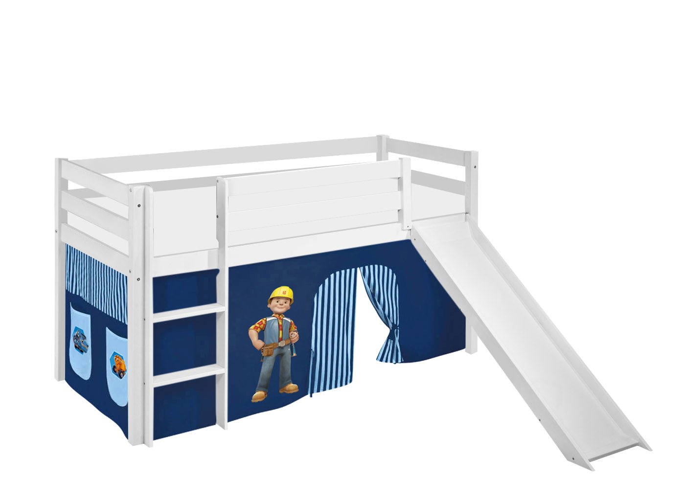 Bob der Baumeister Kinderbett - Hochbett mit Rutsche - LiloKids