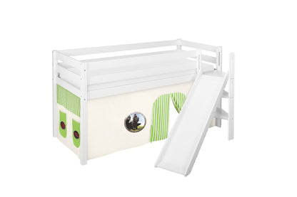 Dragons Kinderbett - Hochbett mit. schräger Rutsche - LiloKids