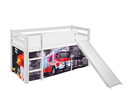 Feuerwehr Kinderbett - Hochbett mit Rutsche - LiloKids