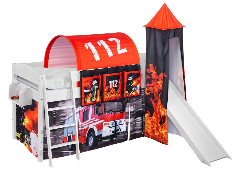 Hochbett mit Rutsche - IDA gerade Rutsche - LiloKids