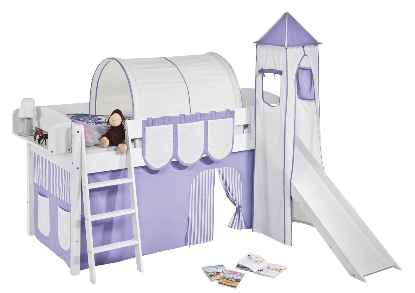 Hochbett mit Rutsche - IDA gerade Rutsche - LiloKids