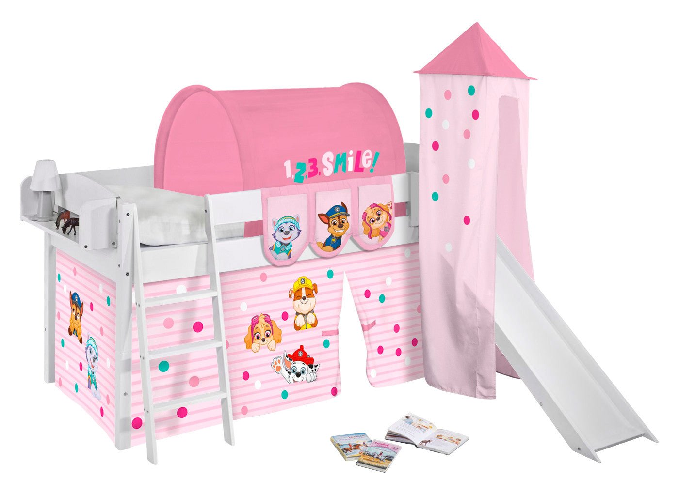 Hochbett mit Rutsche - IDA gerade Rutsche - LiloKids