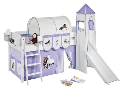 Hochbett mit Rutsche - IDA gerade Rutsche - LiloKids