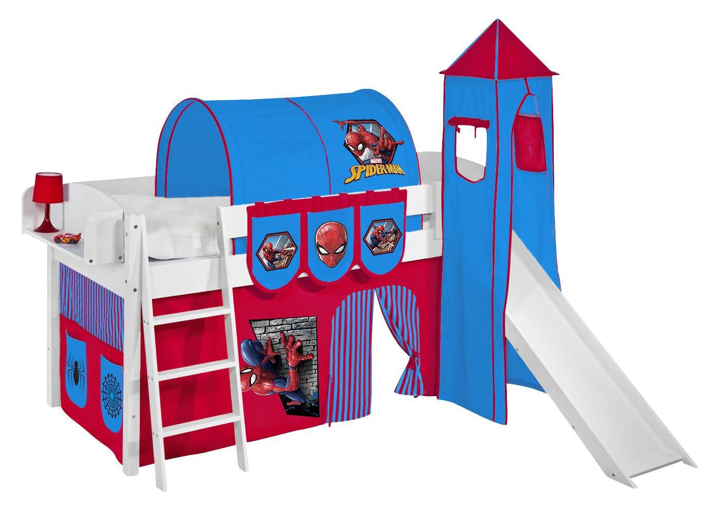 Hochbett mit Rutsche - IDA gerade Rutsche - LiloKids