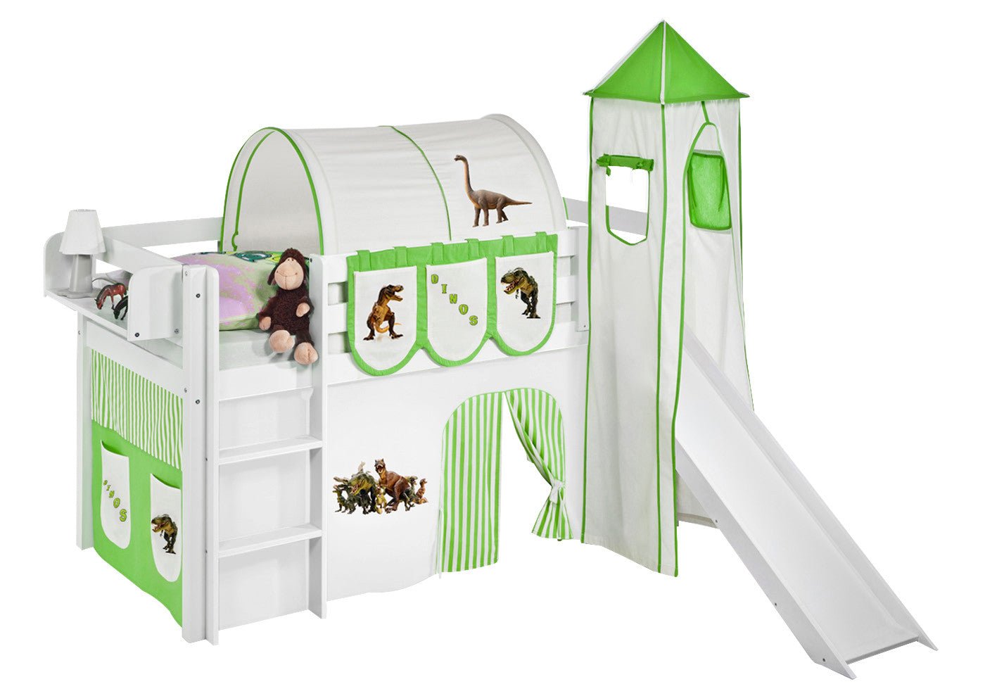 Hochbett mit Rutsche - JELLE gerade Rutsche - LiloKids