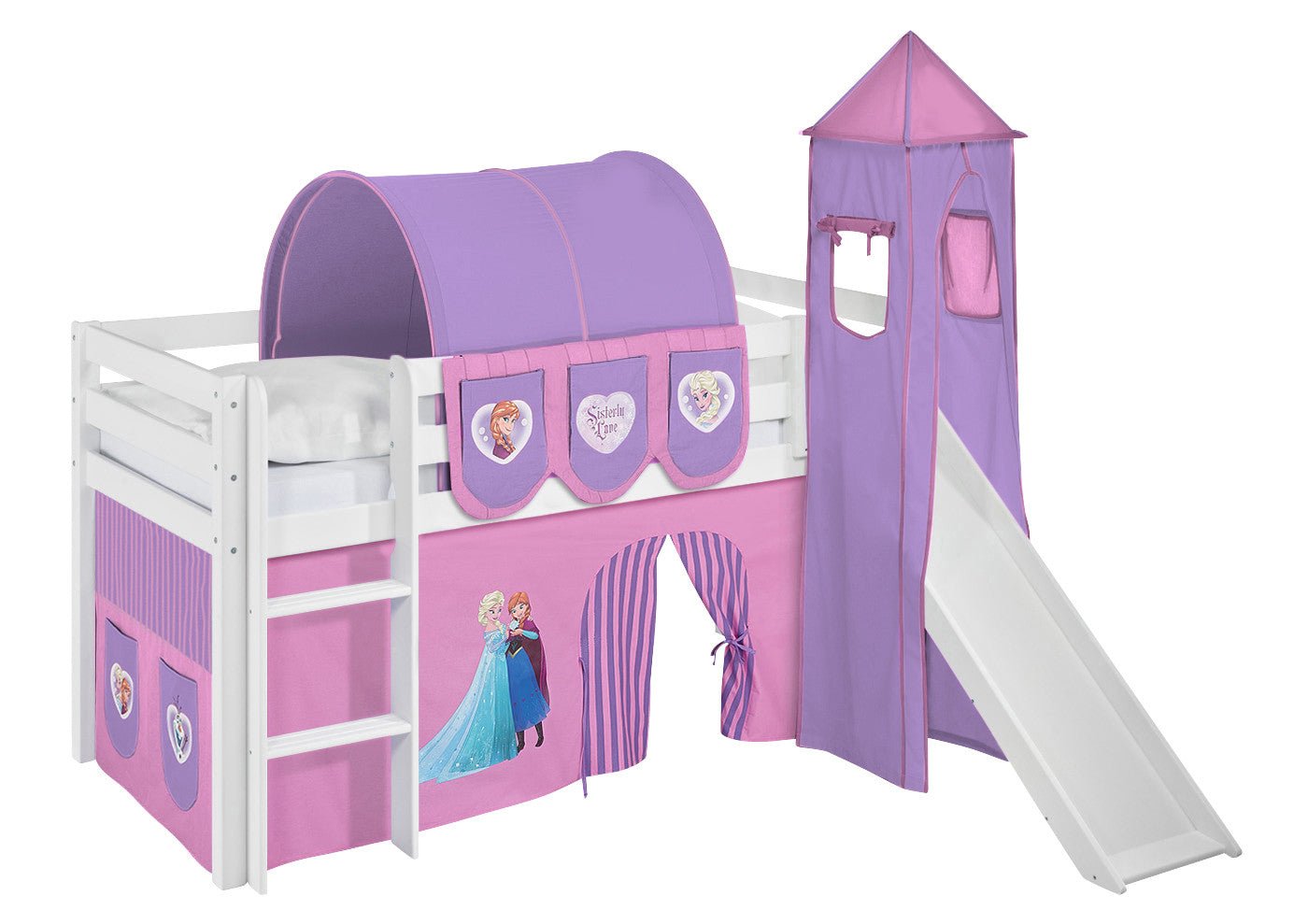 Hochbett mit Rutsche - JELLE gerade Rutsche - LiloKids