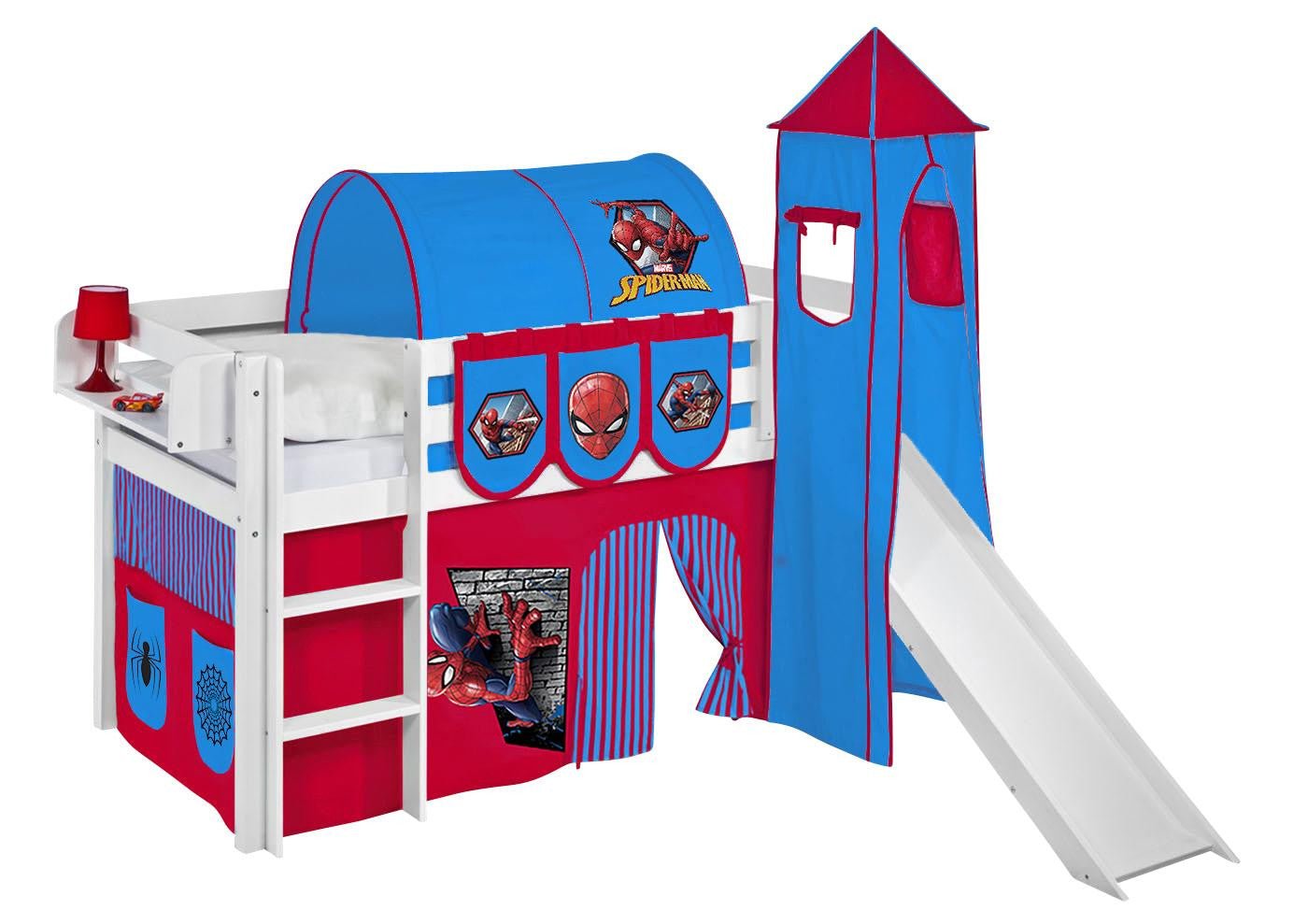 Hochbett mit Rutsche - JELLE gerade Rutsche - LiloKids
