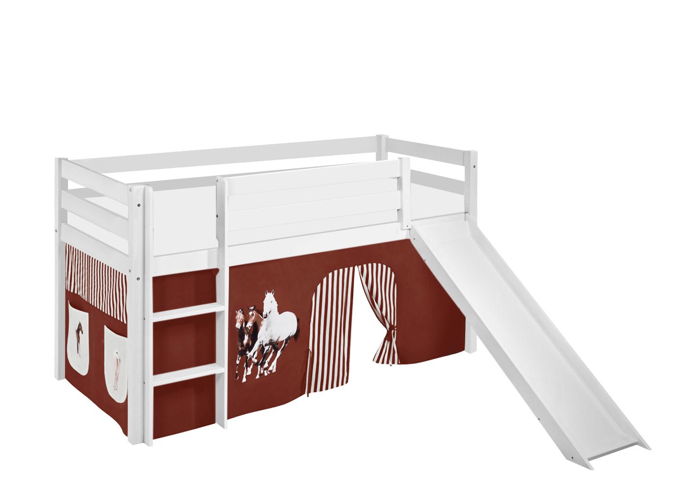 Pferde Kinderbett - Hochbett mit Rutsche - LiloKids