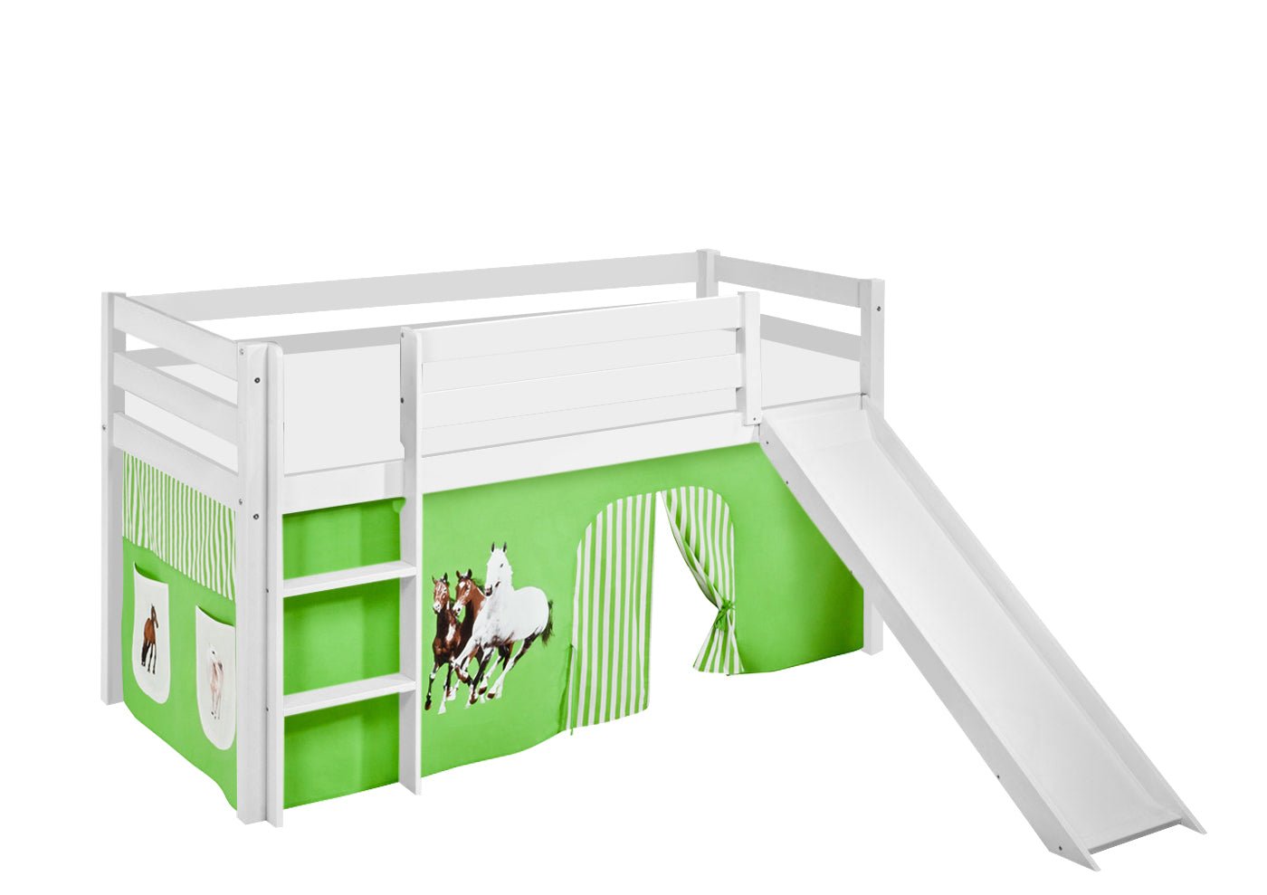 Pferde Kinderbett - Hochbett mit Rutsche - LiloKids