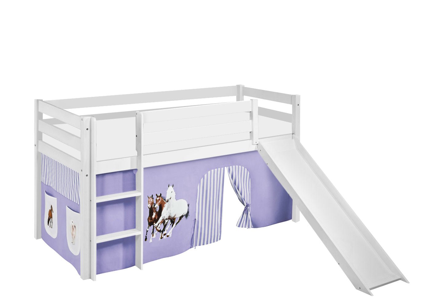 Pferde Kinderbett - Hochbett mit Rutsche - LiloKids